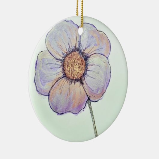 Blumenschmuck Keramik Ornament (Rechts)