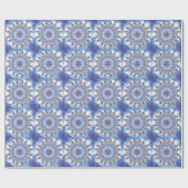 Blumenschmuck, künstlerisches Design. Geschenkpapier (Flach)