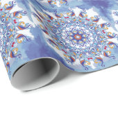 Blumenschmuck, künstlerisches Design. Geschenkpapier (Rolleneckpunkt)