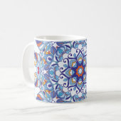 Blumenschmuck, künstlerisches Design. Kaffeetasse (Vorderseite Links)