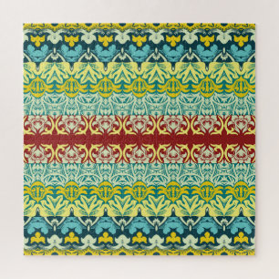 Blumenschmuck: Nahtloses Vintage-Design Puzzle