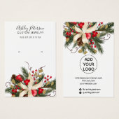 Blumenschmuck Ohrring-Anzeige (Vorne & Hinten)