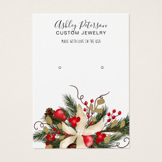 Blumenschmuck Ohrring-Anzeige (Vorderseite)