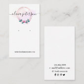 Blumenschmuck Ohrring-Display-Karte Visitenkarte (Vorne/Hinten)