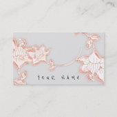 Blumenschmuck Rose Handarbeit Florist Visitenkarte (Vorderseite)