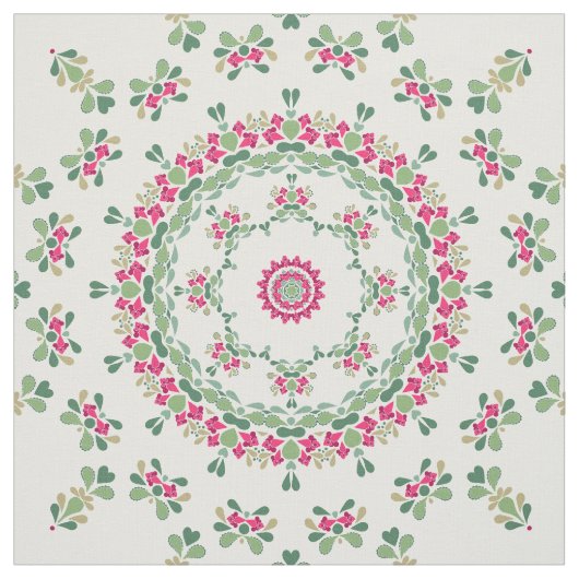Blumenschmuck Stoff (Muster)