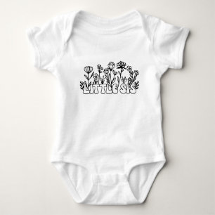 Blumenschmuck Sweatshirt, New Big Sister Baby Strampler