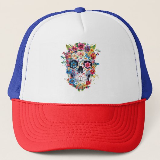 Blumenschmuck Truckerkappe (Vorderseite)
