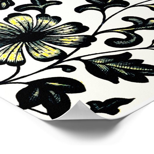 Blumenschmuck von Owen Jones Poster (Ecke)