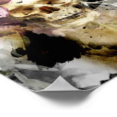 Blumenschmuck Wasserfarben-Poster Poster (Ecke)