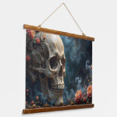 Blumenschmuckband Wandteppich Mit Holzrahmen (Gewinkelt)