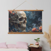 Blumenschmuckband Wandteppich Mit Holzrahmen (Schlafzimmer)