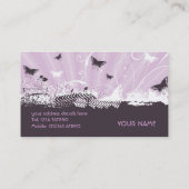 BlumenSchmutz-Schmetterlings-Visitenkarte Visitenkarte (Rückseite)