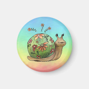 Blumenschnecke Magnet