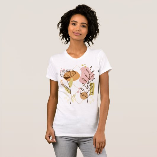 Blumenschönes Shirt mit modernem Design (Vorne ganz)