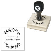 Blumenschrei aus der Bibliothek des Ex-Librischen  Gummistempel (Stempel)