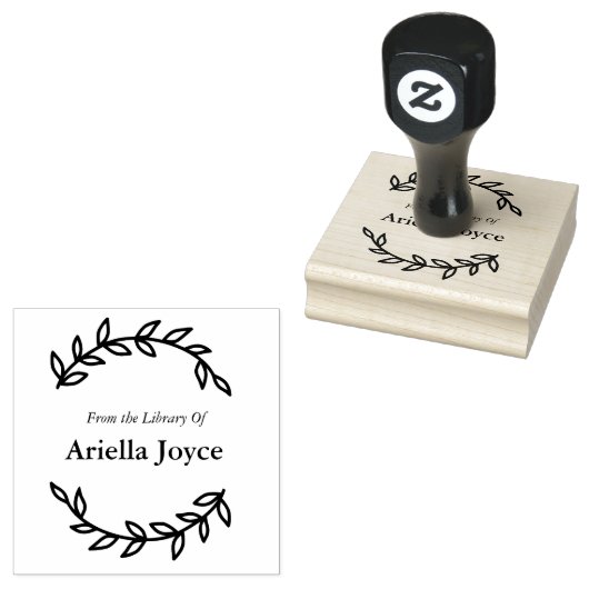 Blumenschrei aus der Bibliothek des Ex-Librischen Gummistempel (Stempel)