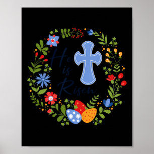 Blumenschrei ist er verschmäht Jesus Christlich gl Poster