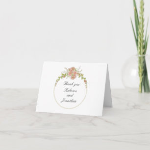 Blumenschrei von Rose geklappt Dankeschön Karte