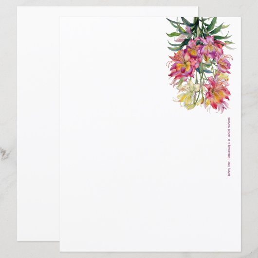 Blumenschrift (Vorne/Hinten)