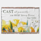 Blumenschrift 1 Peter 5:7 Decke (Vorderseite)