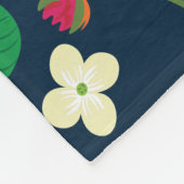 Blumenschrift 1 Peter 5:7 Fleecedecke (Ecke)