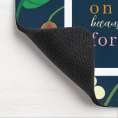 Blumenschrift 1 Peter 5:7 Mousepad (Ecke)