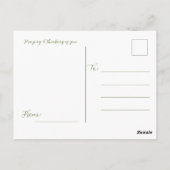 Blumenschrift 1 Peter 5:7 Postkarte (Rückseite)