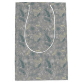 Blumenschrift auf grau mittlere geschenktüte (Vorderseite)