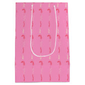 Blumenschrift auf rosa mittlere geschenktüte (Rückseite)