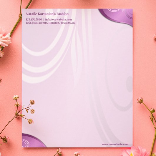 Blumenschrift Briefkopf