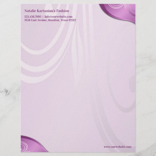 Blumenschrift Briefkopf (Vorderseite)