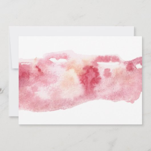 Blumenschrift für Aquarellbilder - Einladung zur B (Rückseite)