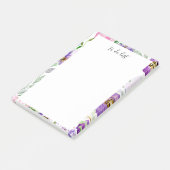 Blumenschrift für Personalisierte Liste Post-it Klebezettel (angewinkelt)
