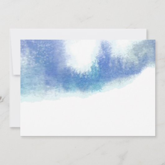 Blumenschrift für Wasserfarben - erste Einladung z (Rückseite)