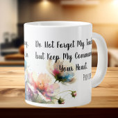 Blumenschrift Jumbo-Tasse