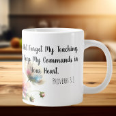 Blumenschrift Jumbo-Tasse