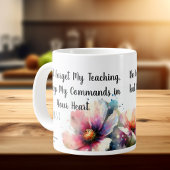 Blumenschrift Jumbo-Tasse