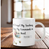 Blumenschrift Jumbo-Tasse