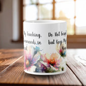 Blumenschrift Jumbo-Tasse