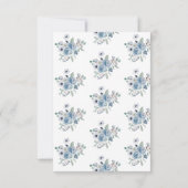 Blumenschrift Moderne Hochzeit rettet das Datum (Rückseite)