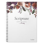 Blumenschrift Notizblock (Vorderseite)