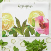 Blumenschrift Römer 8:28 Geschirrtuch (Gefaltet)