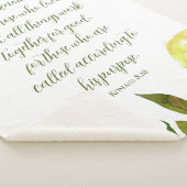 Blumenschrift Römer 8:28 Sherpadecke (3/4)