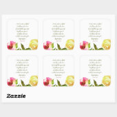 Blumenschrift Römer 8:28 Sticker (Blatt)