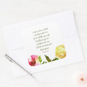 Blumenschrift Römer 8:28 Sticker (Umschlag)