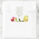 Blumenschrift Römer 8:28 Sticker (Tasche)