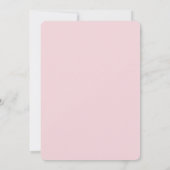 Blumenschrift Rosa Watercolor Einladung zur Hochze (Rückseite)