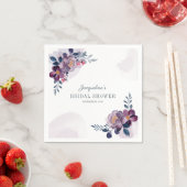 Blumenschrift Rustikales Brautparty Paper Serviette (Beispiel)