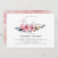 Blumenschrift Wasserfarben Elegante Taufe